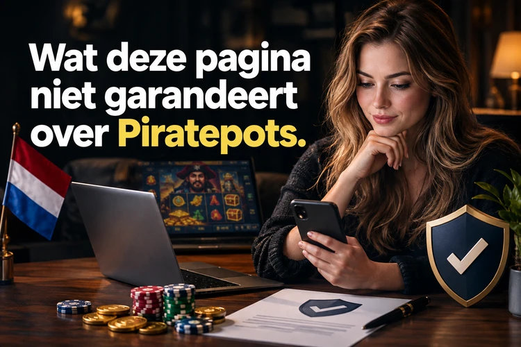 Wat deze pagina niet garandeert over Piratepots