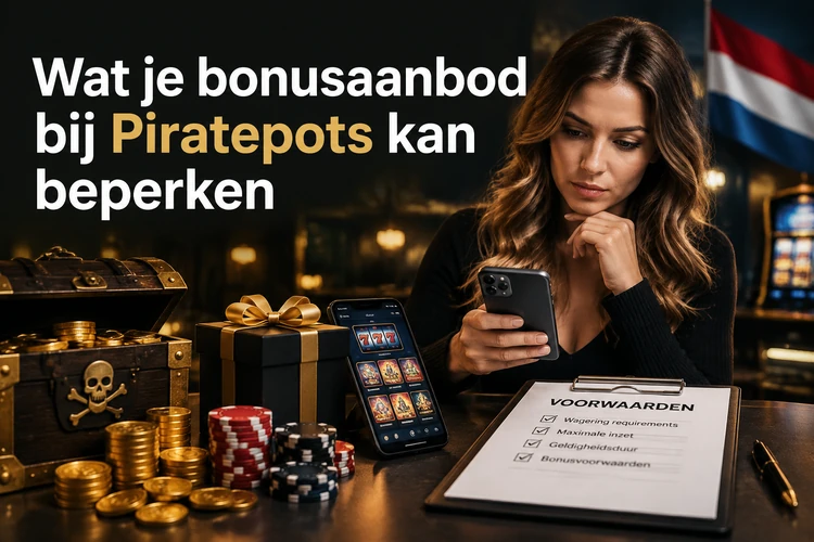 Wat je bonusaanbod bij Piratepots kan beperken