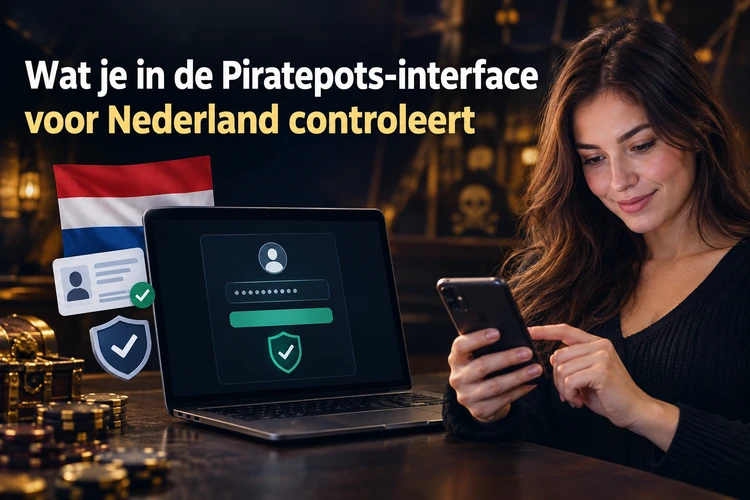 Wat je in de Piratepots-interface voor Nederland controleert