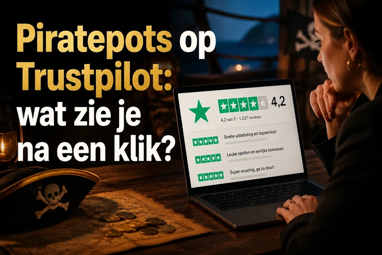Piratepots op Trustpilot: wat zie je na een klik?