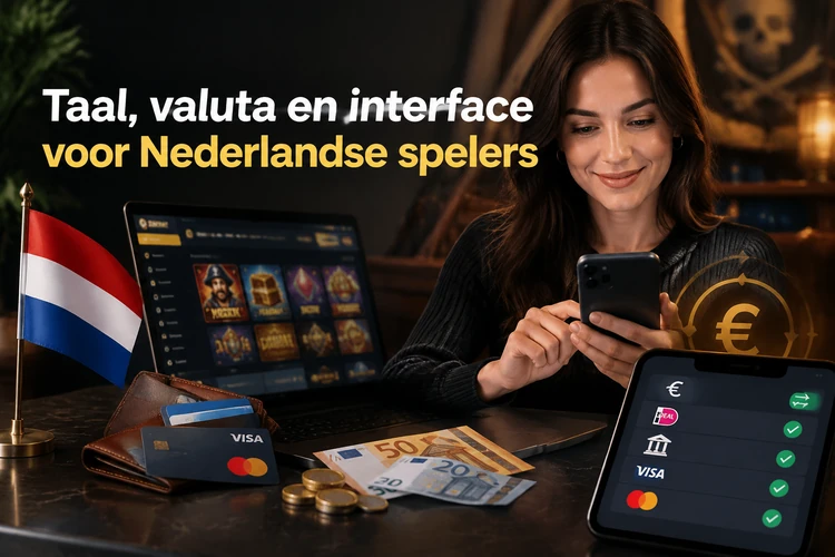 Taal, valuta en interface voor Nederlandse spelers